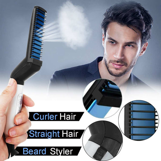 Mens Hair Straightener And Beard Comb